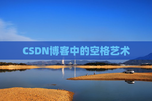 CSDN博客中的空格艺术